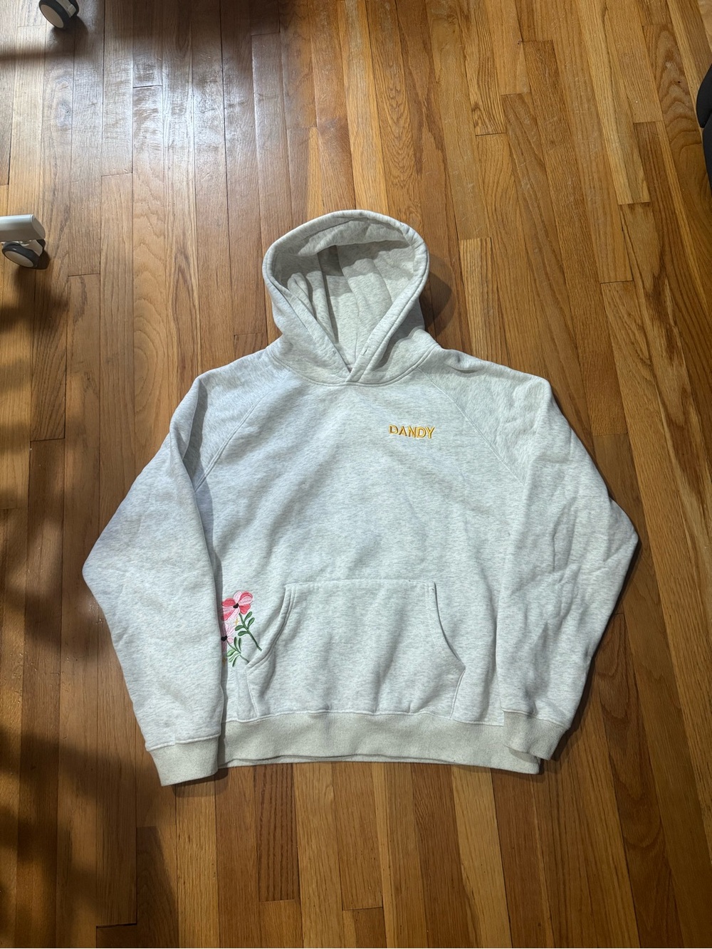 DANDY "Gift Giving" Oversized Lux Hoodie in Heather Gray - Picture 2 of 4